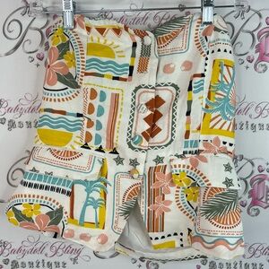 Midnight sky strapless top button up vacation Tropical Print Women's Tank Top